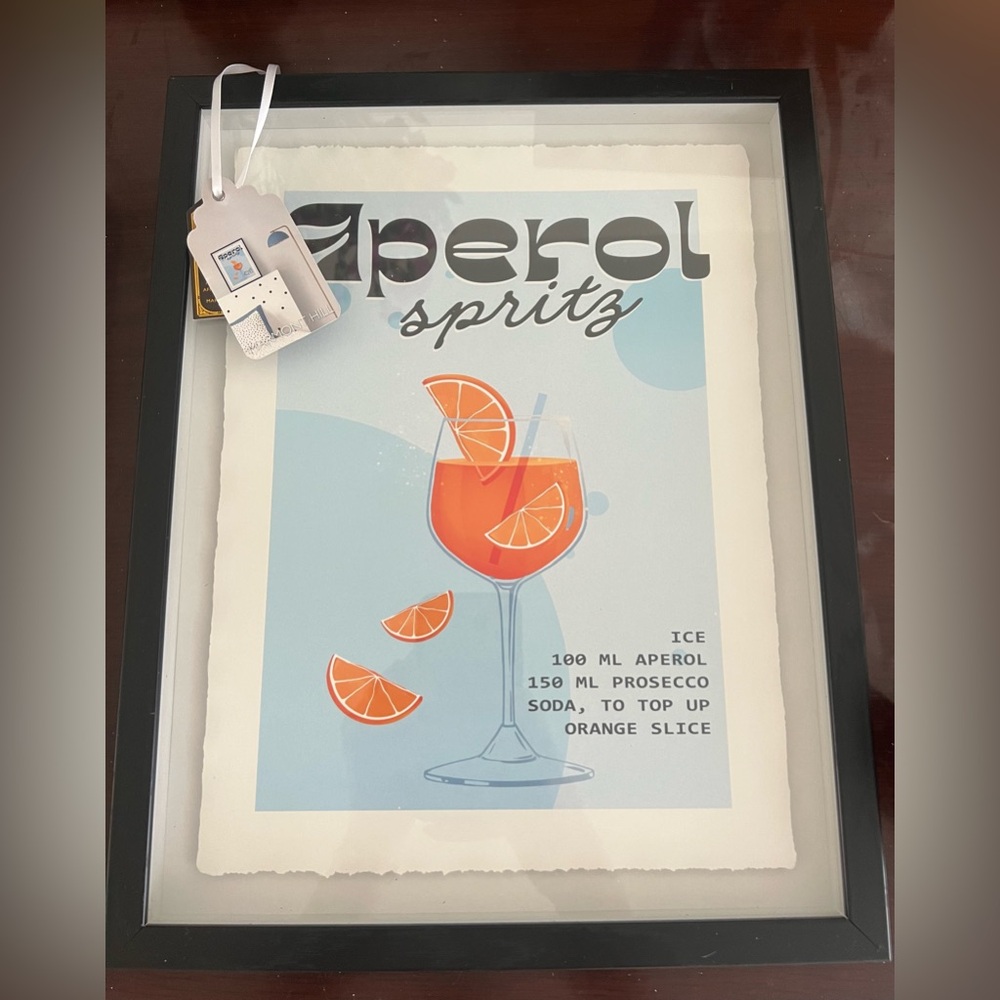 Brand new Marmont Hill Aperol Spritz Recipe Wall Art Picture